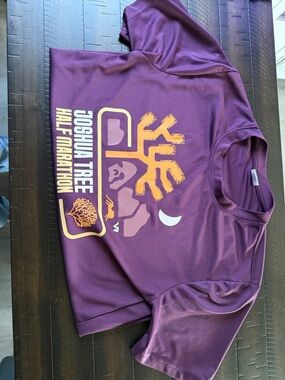 Joshua Tree Half Marathon Kids Purple Performance Tee